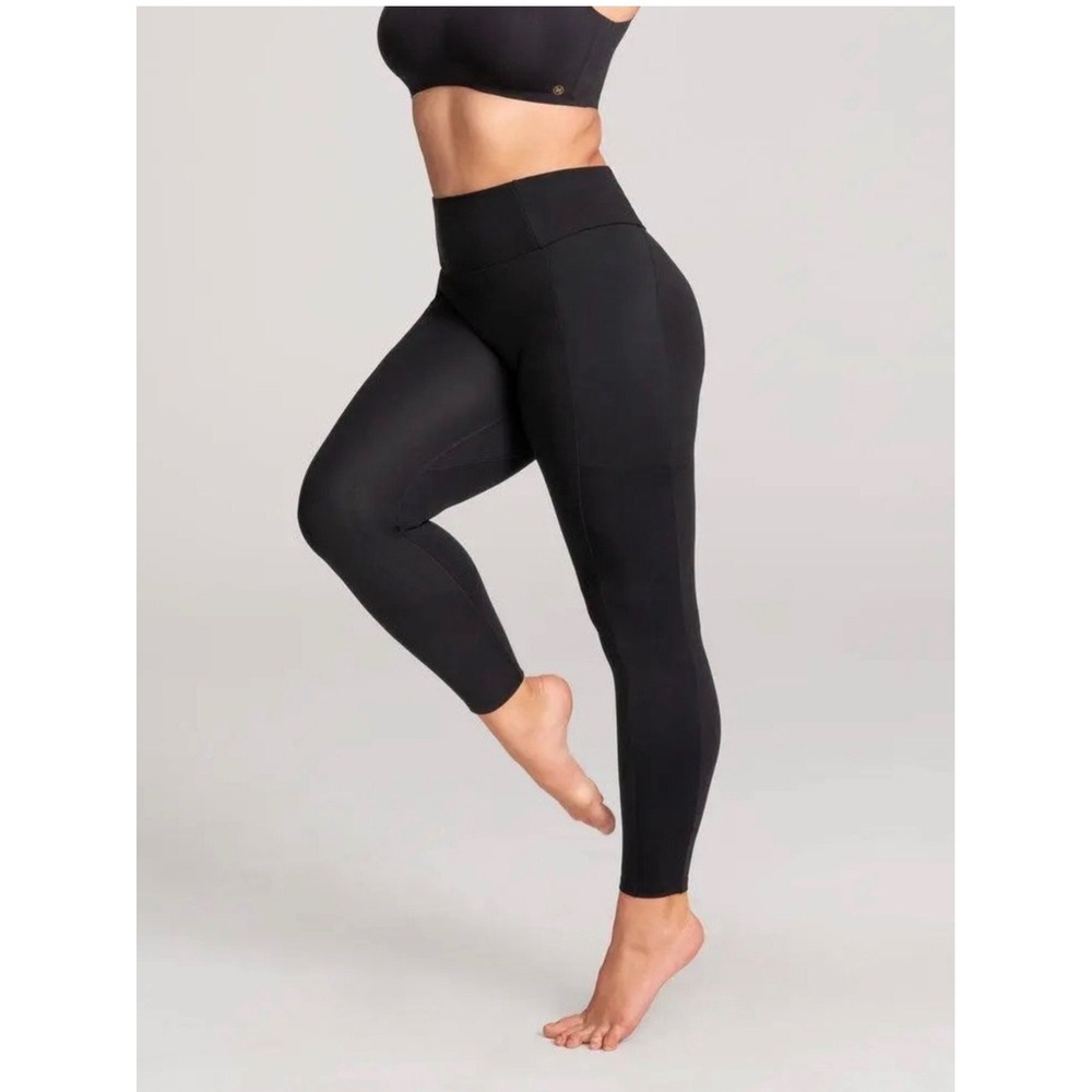 Honeylove InnerPower High Rise Compression Pocket Leggings Black Size Medium